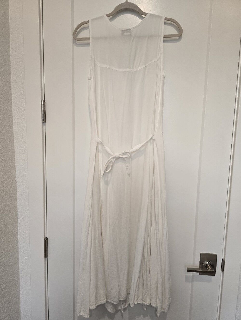 Sakkas Maya Floral White Embroidered Midi Button Up Dress Duster Soft And Flowy - Picture 6 of 12